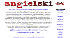 Desktop Screenshot of angielski.co.uk